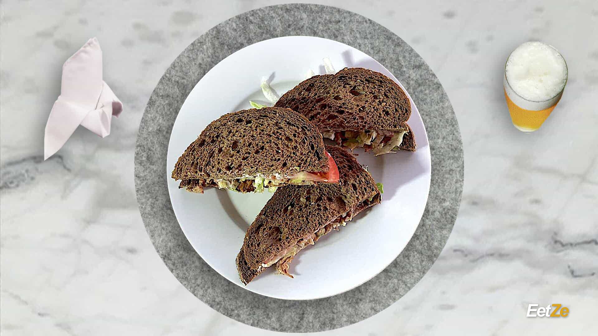 Sandwich pulled pork