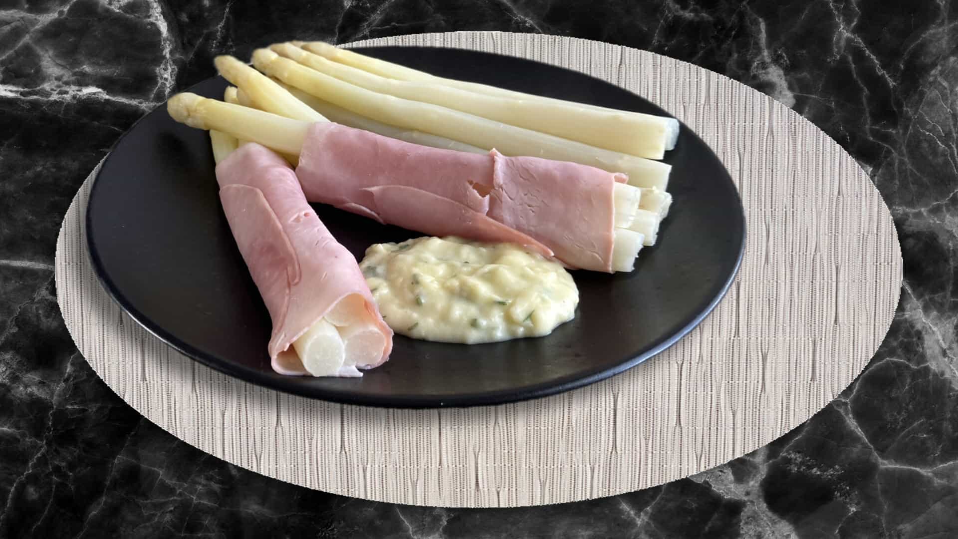 Asperges met ham