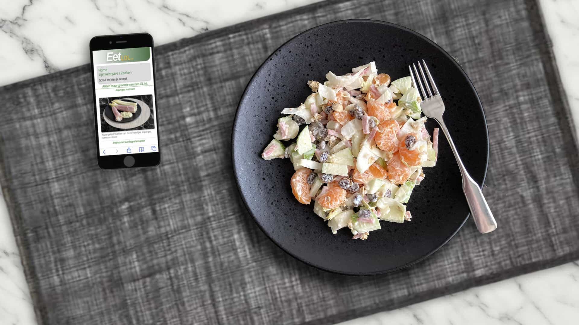 Witlof met mandarijn en appel