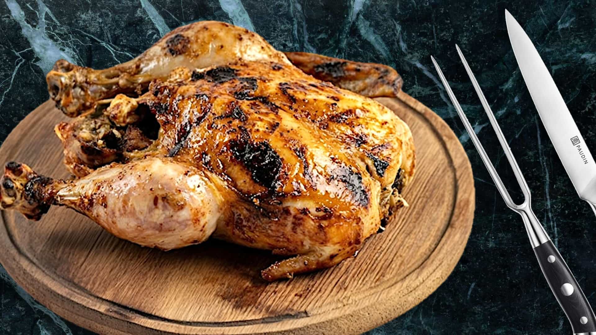 Gegrilde hel of halve kip