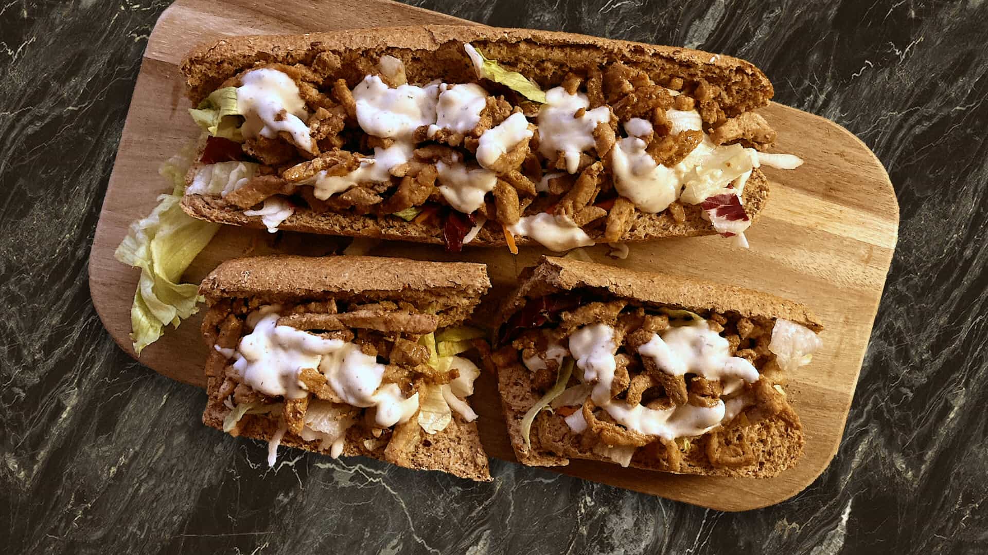 Baquette of pistolet shoarma