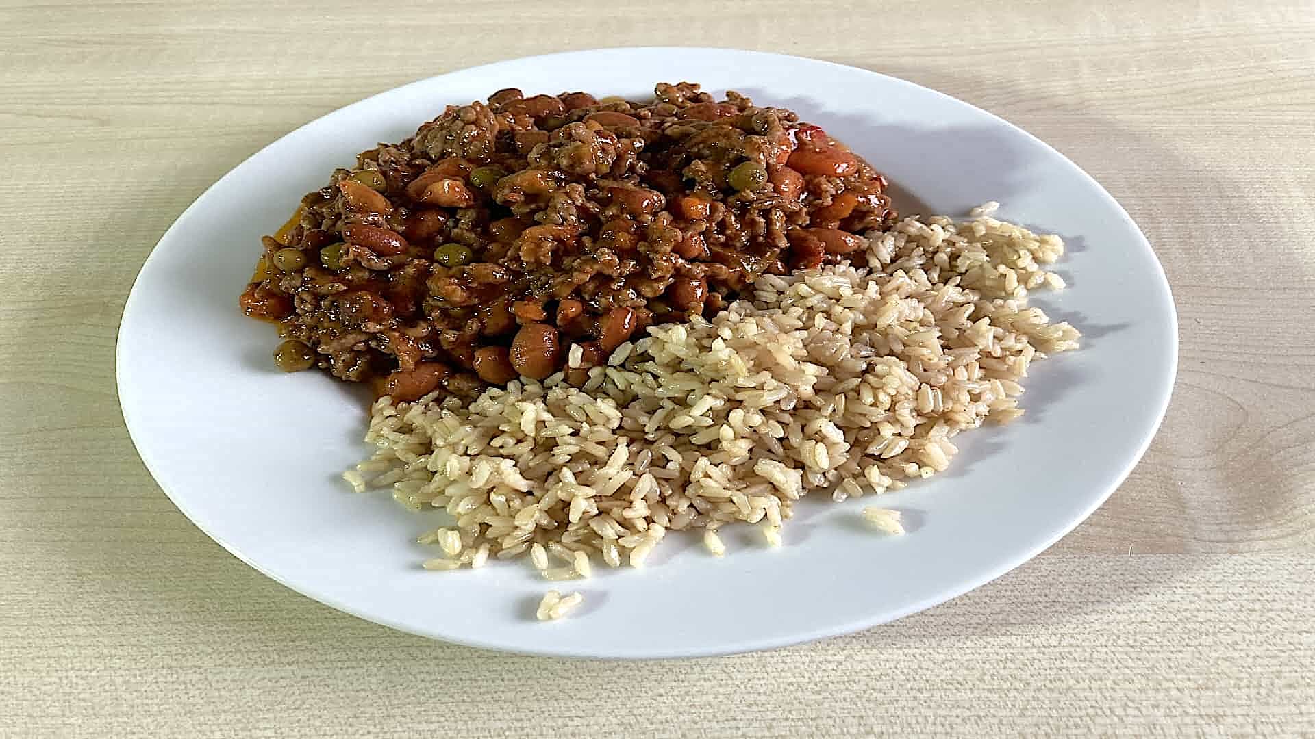 Chili Con Carne gehakt met rijst