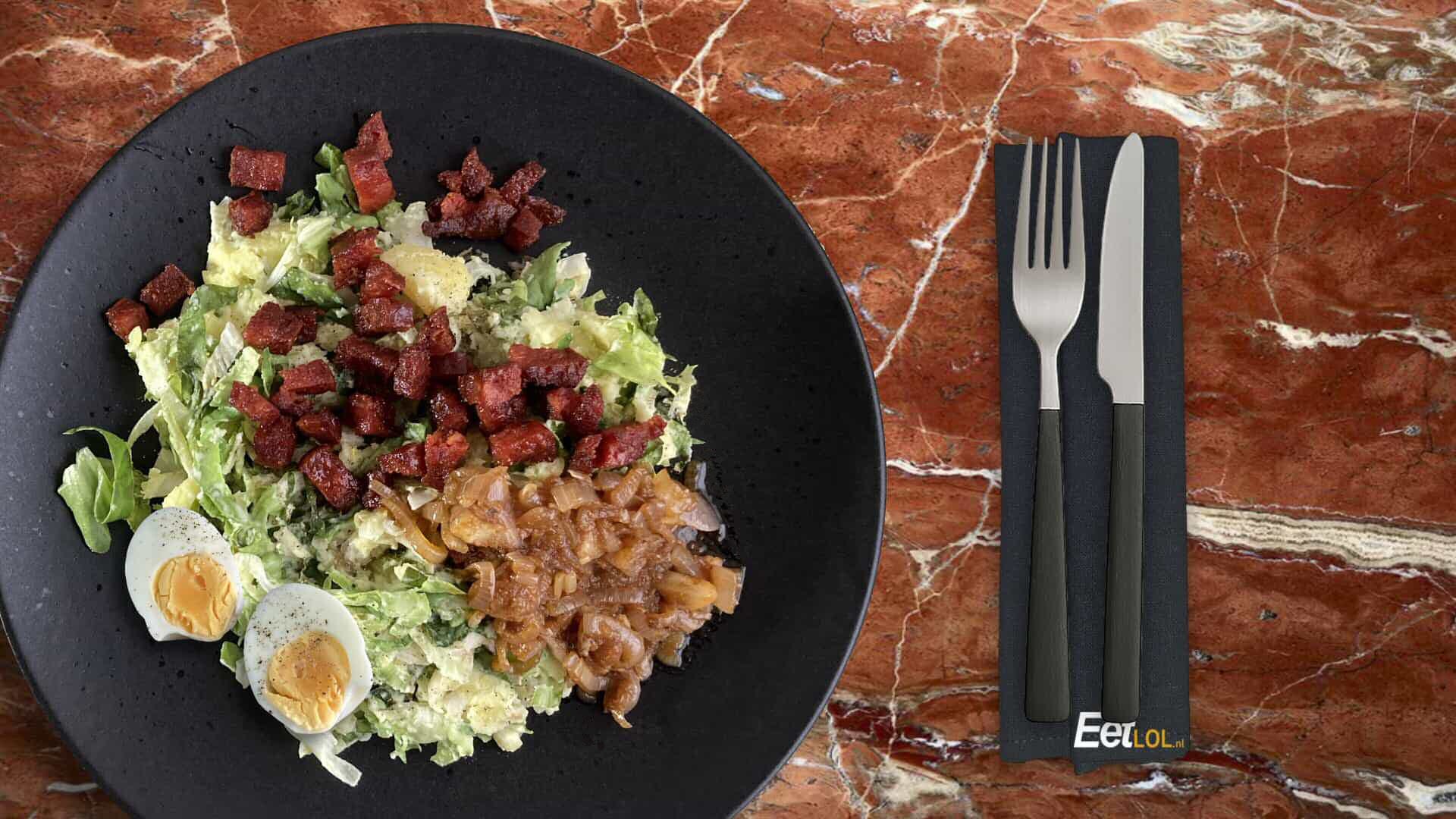 Andijviestamppot met knapperige chorizo