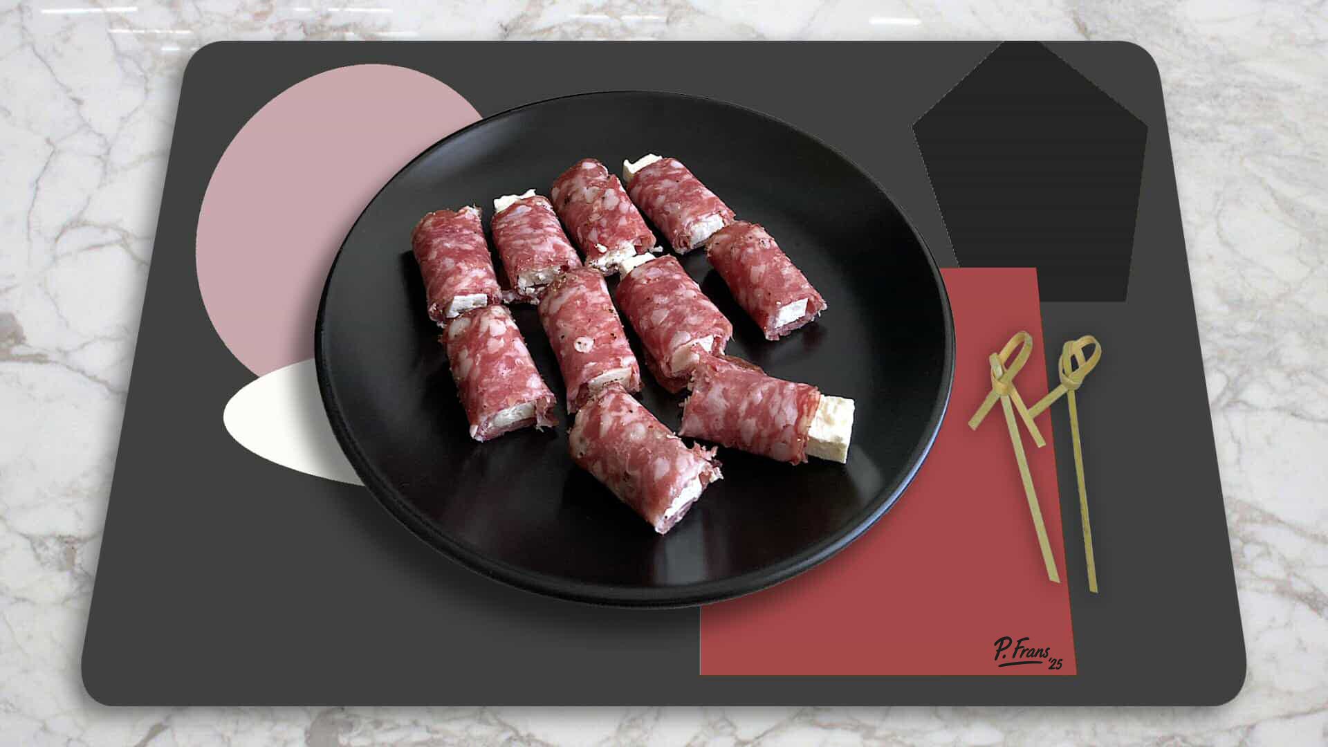 Franse Pur Porc met witte kaas