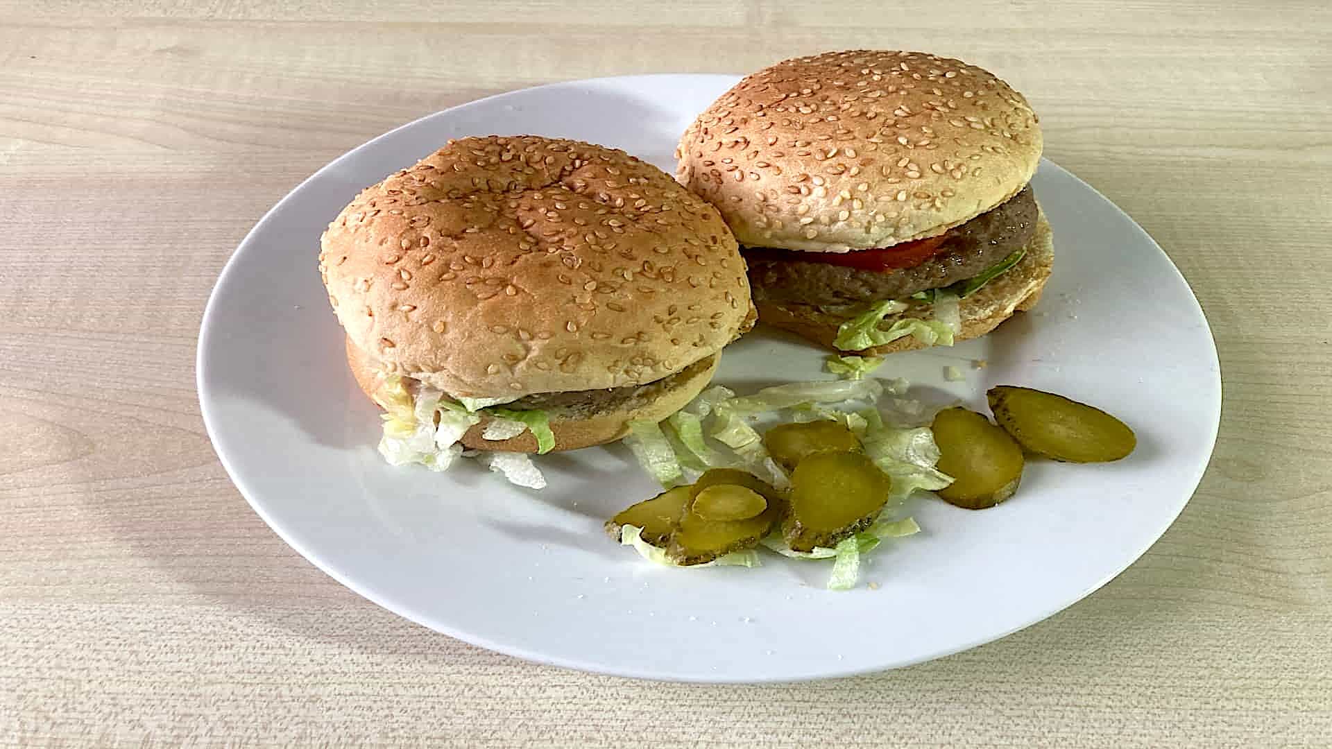 Broodje vegan hamburger