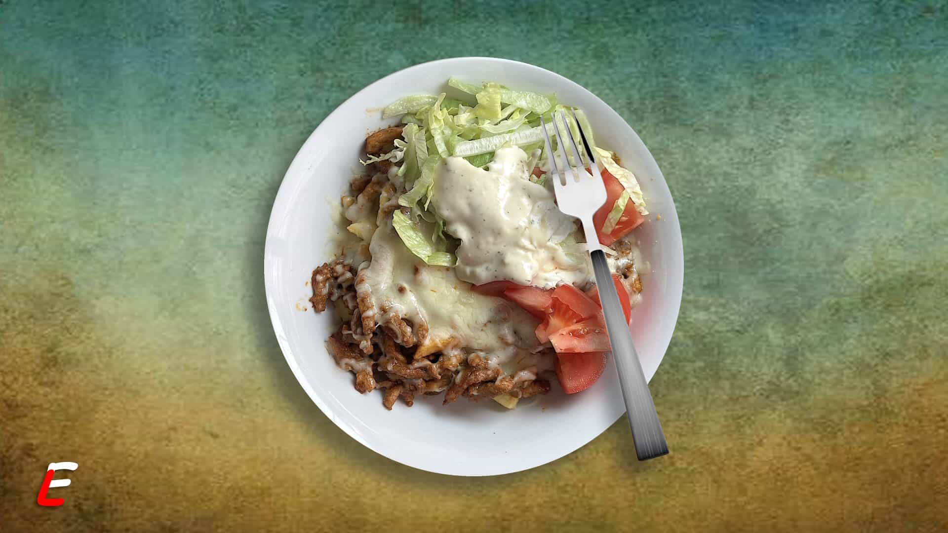 Kapsalon met vegan shoarma